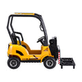 Rigo 12V Kids Electric Ride On Forklift Loader Car Remote Yellow