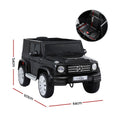 Licensed Mercedes-Benz G500 Kids Ride On Car 12V Electric Black