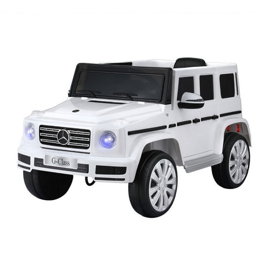 Kids Electric Ride On G500 Car 12V White Remote Horn
