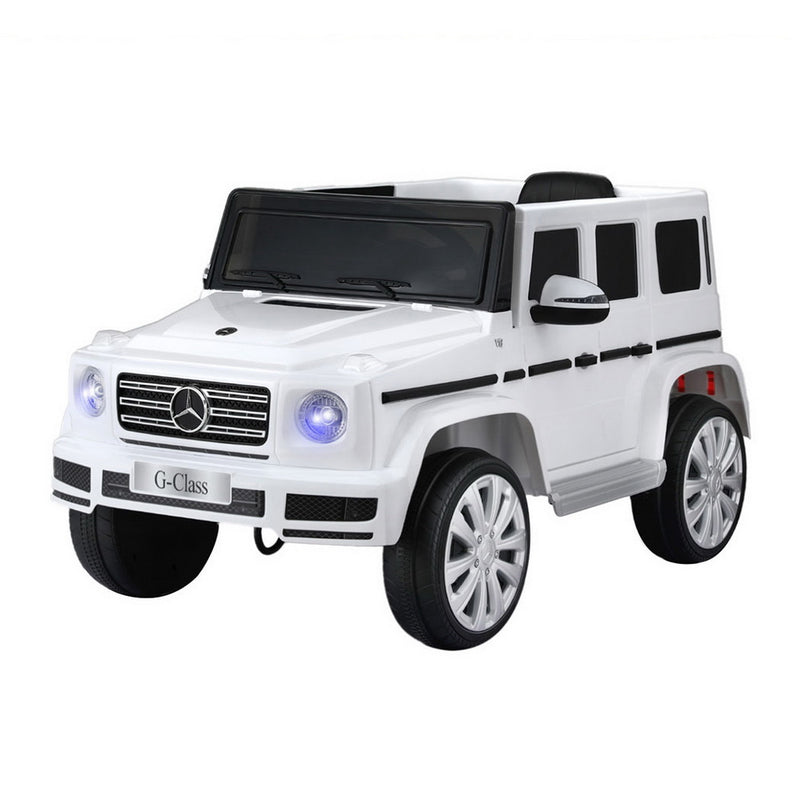 Kids Electric Ride On G500 Car 12V White Remote Horn