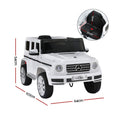 Kids Electric Ride On G500 Car 12V White Remote Horn