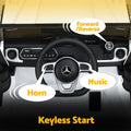 Kids Electric Ride On G500 Car 12V White Remote Horn