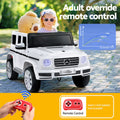 Kids Electric Ride On G500 Car 12V White Remote Horn