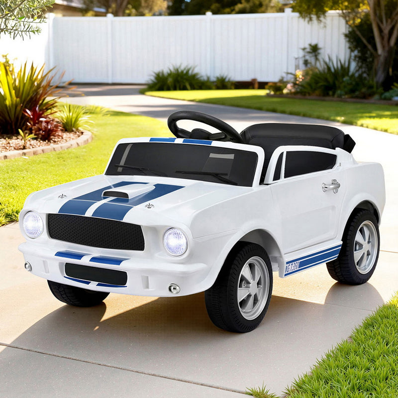 Kids Electric Ride On Car GT350 12V Music Remote White