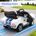 Kids Electric Ride On Car GT350 12V Music Remote White