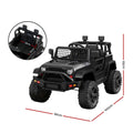 Rigo 12V Electric Ride On Jeep Black Kids Toy Car Remote Control