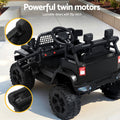 Rigo 12V Electric Ride On Jeep Black Kids Toy Car Remote Control