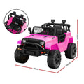 Rigo 12V Kids Electric Ride On Jeep Car Remote Control Pink