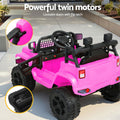 Rigo 12V Kids Electric Ride On Jeep Car Remote Control Pink
