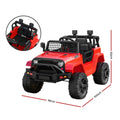 Rigo 12V Electric Ride On Jeep Kids Car Remote Control Red