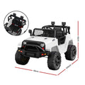 Rigo 12V Kids Electric Ride On Jeep Car Remote Control White