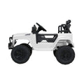 Rigo 12V Kids Electric Ride On Jeep Car Remote Control White