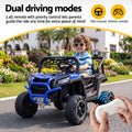 Rigo Ride On Car Kids Jeep 12V Kids Electric Car Remote Control Blue
