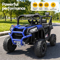 Rigo Ride On Car Kids Jeep 12V Kids Electric Car Remote Control Blue