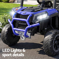 Rigo Ride On Car Kids Jeep 12V Kids Electric Car Remote Control Blue