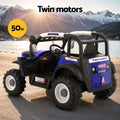 Rigo 12V Kids Electric Ride On Jeep Off Road Remote Blue