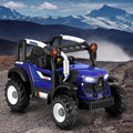 Rigo 12V Kids Electric Ride On Jeep Off Road Remote Blue