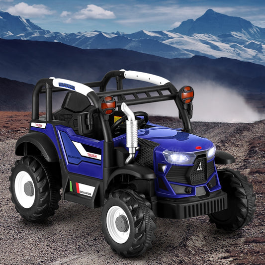 Rigo 12V Kids Electric Ride On Jeep Off Road Remote Blue
