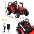 Rigo 12V Electric Ride On Jeep Red Kids Off Road Remote Car