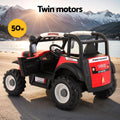 Rigo 12V Electric Ride On Jeep Red Kids Off Road Remote Car