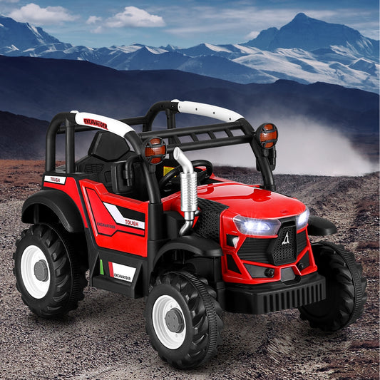 Rigo 12V Electric Ride On Jeep Red Kids Off Road Remote Car