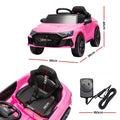 Ride On Car Licensed Audi RS3 Car for Kids 12V Remote Control Pink