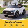 Ride On Car Licensed Audi RS3 Car for Kids 12V Remote Control White