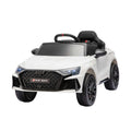 Ride On Car Licensed Audi RS3 Car for Kids 12V Remote Control White