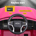 Kids Electric Ride On Car 12V Chevrolet Tahoe Pink Remote Horn
