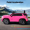 Kids Electric Ride On Car 12V Chevrolet Tahoe Pink Remote Horn