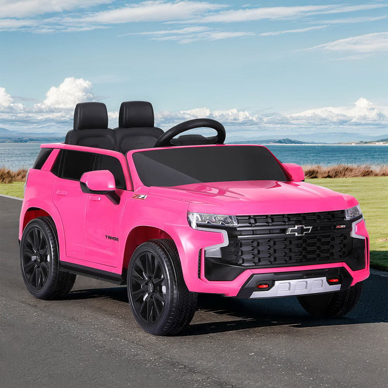 Kids Electric Ride On Car 12V Chevrolet Tahoe Pink Remote Horn