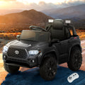 Kids 12V Electric Ride On Car Toyota Tacoma Off Road Black