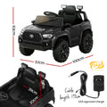 Kids 12V Electric Ride On Car Toyota Tacoma Off Road Black