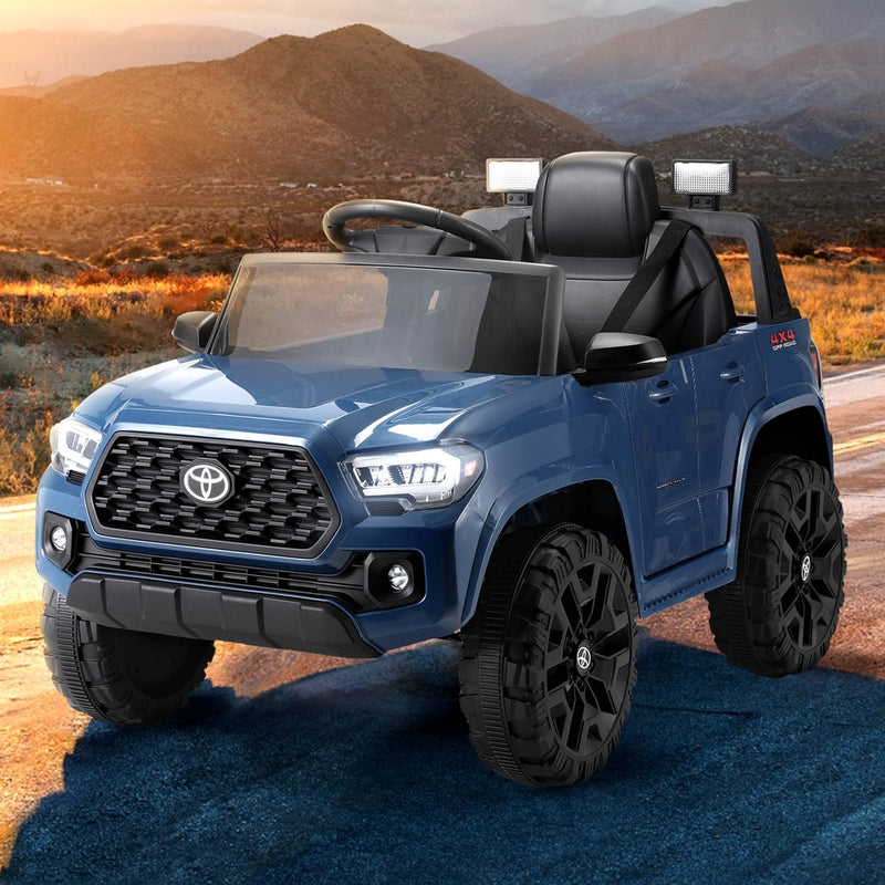 Kids Electric Ride On Toyota Tacoma 12V Blue Remote Control Jeep