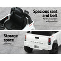 Kids Electric Ride On Toyota Tacoma 12V White Remote Control Car
