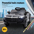 Rigo 12V Kids Electric Ride On Car Black Remote Control Horn Music
