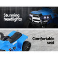 Rigo Kids Electric ATV Quad Bike 4 Wheeler 6V Battery Blue Toy