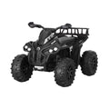 Rigo 12V Kids Ride On ATV Quad Motorbike Black Storage Rack