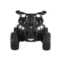 Rigo 12V Kids Ride On ATV Quad Motorbike Black Storage Rack