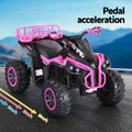Rigo 12V Kids Ride On Car ATV Quad Electric Toy Pink Storage