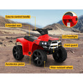Rigo Kids Electric Ride On ATV Quad 4 Wheeler Battery Red