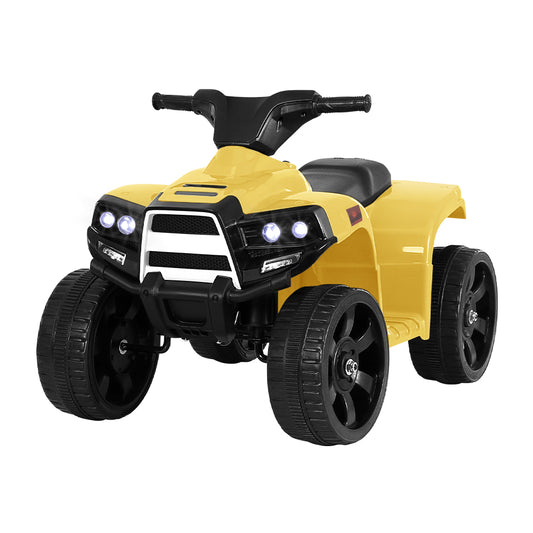 Rigo Kids Electric ATV Quad Bike 4 Wheeler Battery Toy Yellow