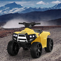 Rigo Kids Electric ATV Quad Bike 4 Wheeler Battery Toy Yellow