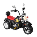 Rigo 6V Kids Electric Ride On Motorcycle Black w/ Horn Music