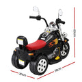 Rigo 6V Kids Electric Ride On Motorcycle Black w/ Horn Music