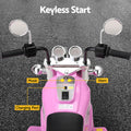 Rigo 6V Electric Kids Ride On Motorbike Pink with Horn Music