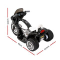Rigo Kids 6V Electric Ride On Police Car Harley Black