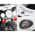 Rigo Kids 6V Electric Ride On Police Car Harley Black