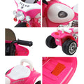 Rigo 6V Kids Electric Ride On Police Car Pink