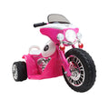 Rigo 6V Kids Electric Ride On Police Car Pink